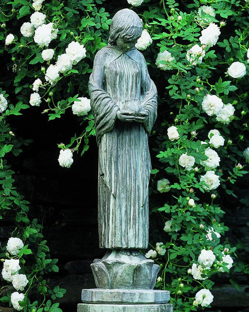 Wood Nymph Cast Stone Garden Statue