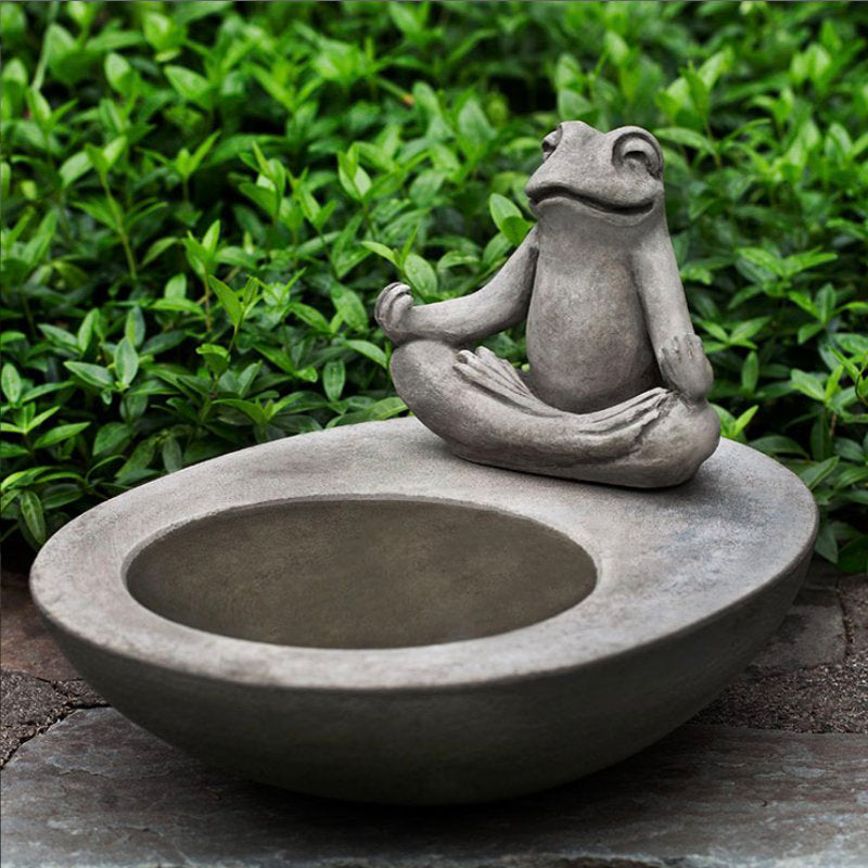 Zen Element Cast Stone Birdbath