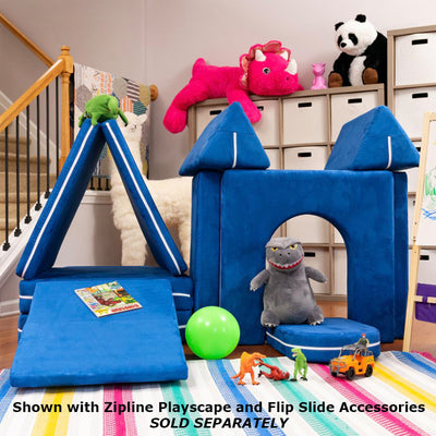 Jaxx Zipline Playscape Flip-Slide - Playtime Furniture for Imaginative Kids