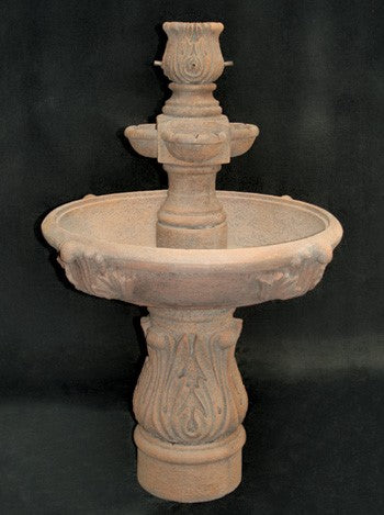Assisi Tiered Water Fountain with Cobra Pedestal