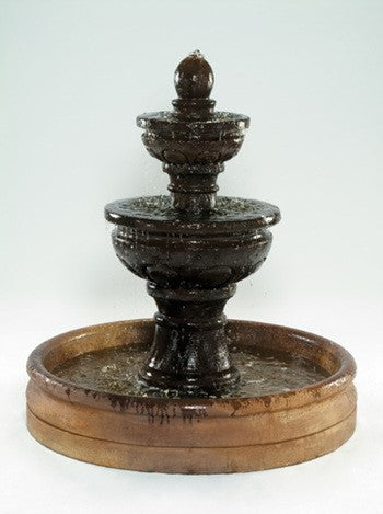 Baroque Outdoor Water Fountain with 46 inch Basin