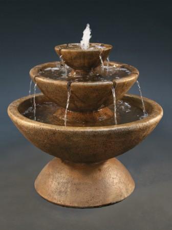 3-Tier Color Bowl with Lips Fountain