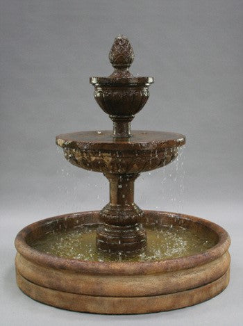 Mediterranean Fountain with 46 inch Basin